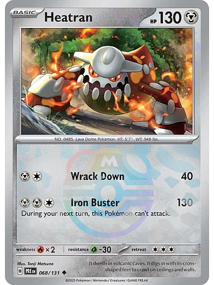 Heatran [Master Ball] #68/131 Pokémon Prismatic Evolutions