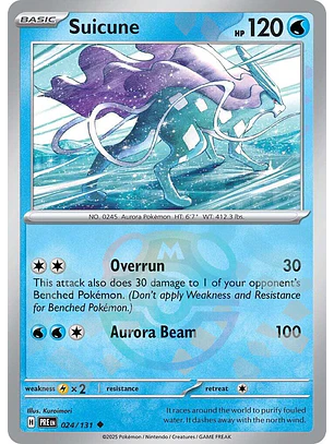 Suicune [Master Ball] #24/131 Pokémon Prismatic Evolutions