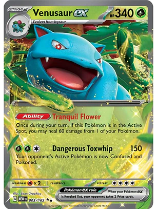 Venusaur ex #3/165 Pokémon Scarlet & Violet 151