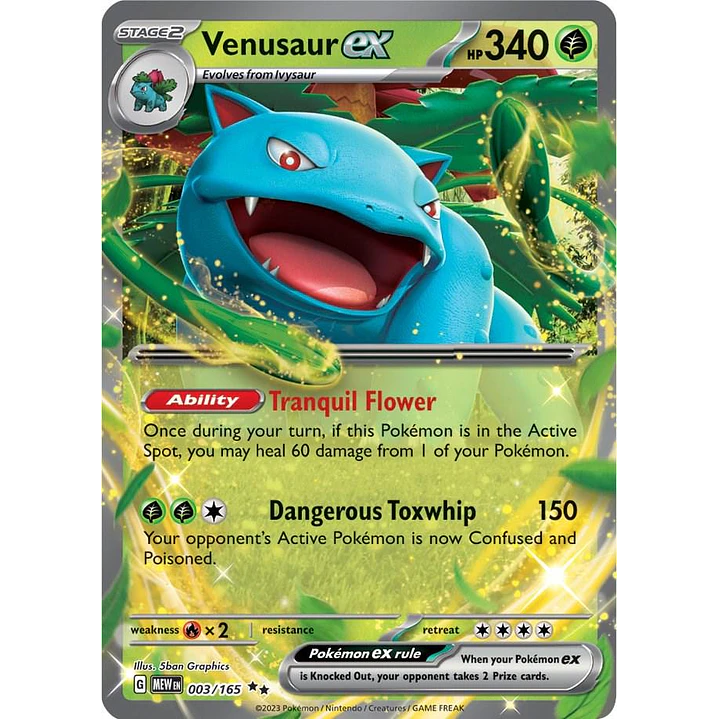 Venusaur ex #3/165 Pokémon Scarlet & Violet 151 1