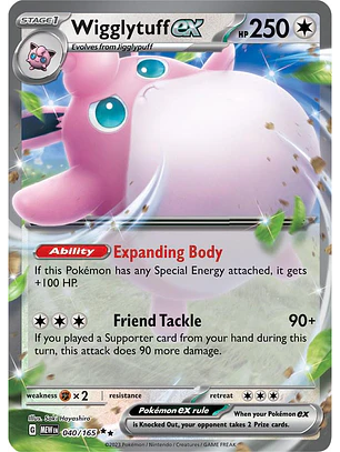 Wigglytuff ex #40/165 Pokémon Scarlet & Violet 151
