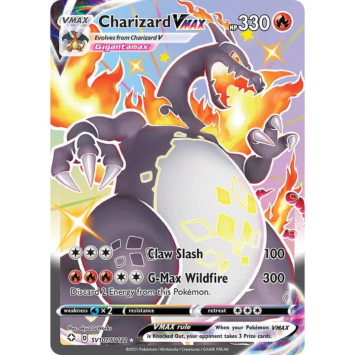 Charizard VMAX #SV107/SV122 Pokémon Shining Fates 1