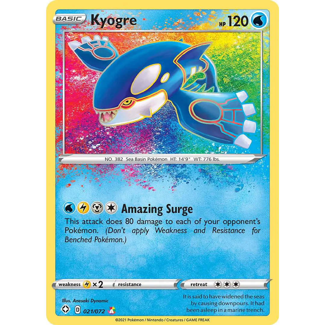 Kyogre #21/72 Pokémon Shining Fates 1