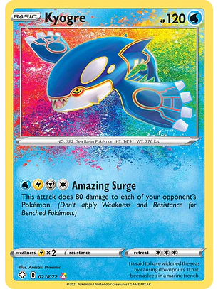 Kyogre #21/72 Pokémon Shining Fates