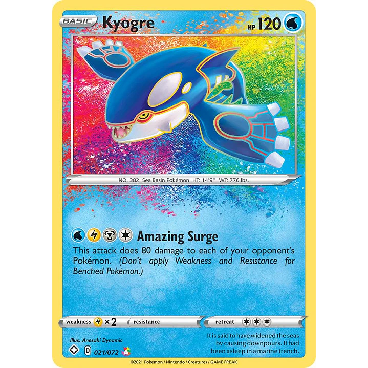 Kyogre #21/72 Pokémon Shining Fates 1