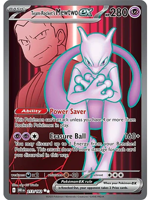 Team Rocket's Mewtwo #213/182
