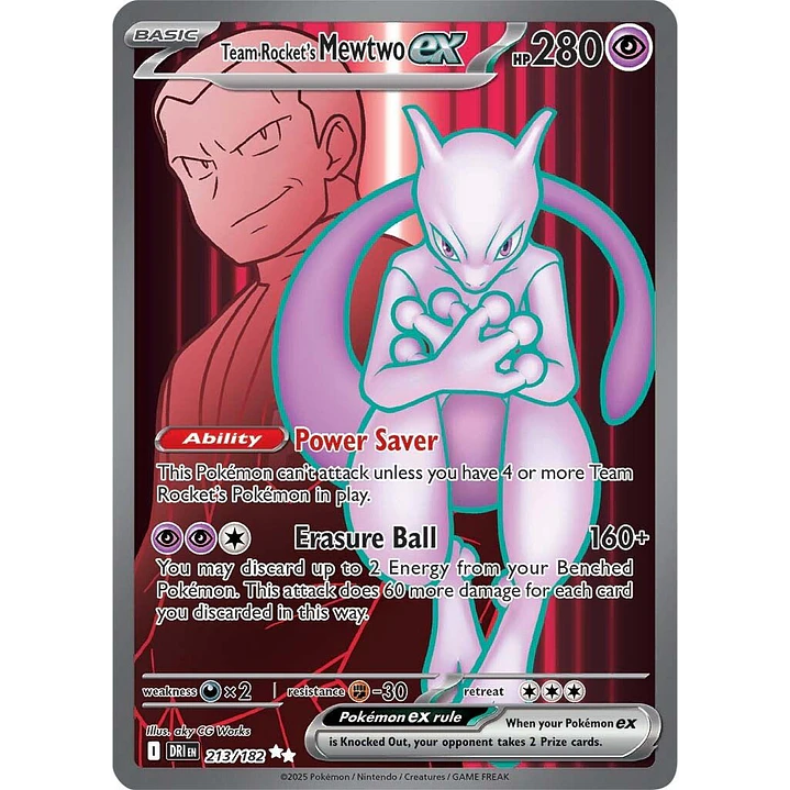 Team Rocket's Mewtwo #213/182 1