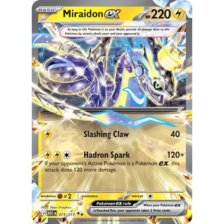 Miraidon ex - 073/217 Ascended Heroes 1