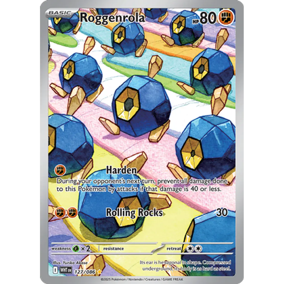 Roggenrola #127/86 White Flare 1