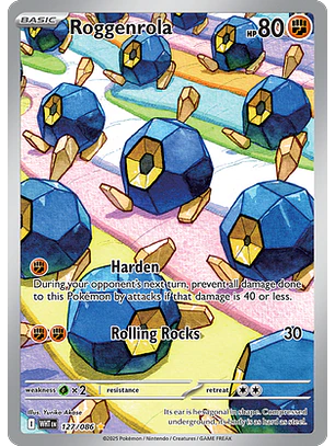 Roggenrola #127/86 White Flare