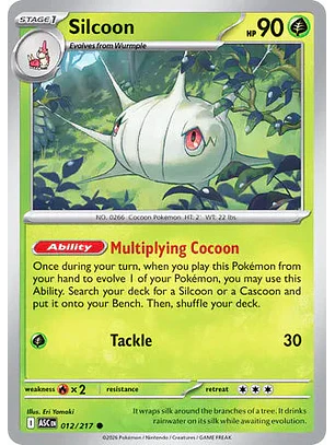 Silcoon - 012/217 Ascended Heroes