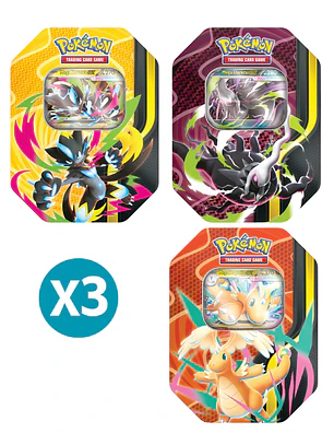 [PREVENTA 28/08/2026] Pokémon Mega Forces Tin (Pack 3 Latas)- Inglés
