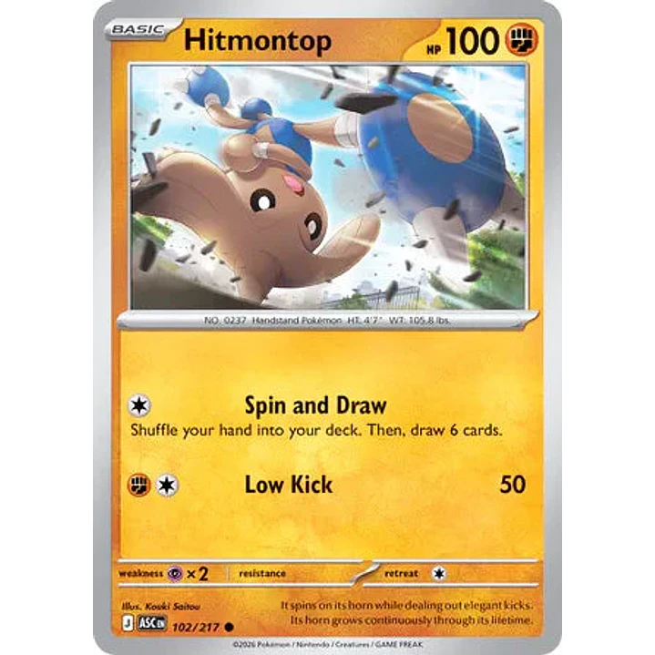 Hitmontop - 102/217 Ascended Heroes 1