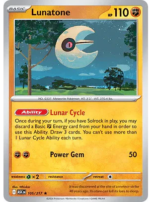Lunatone - 105/217 Ascended Heroes