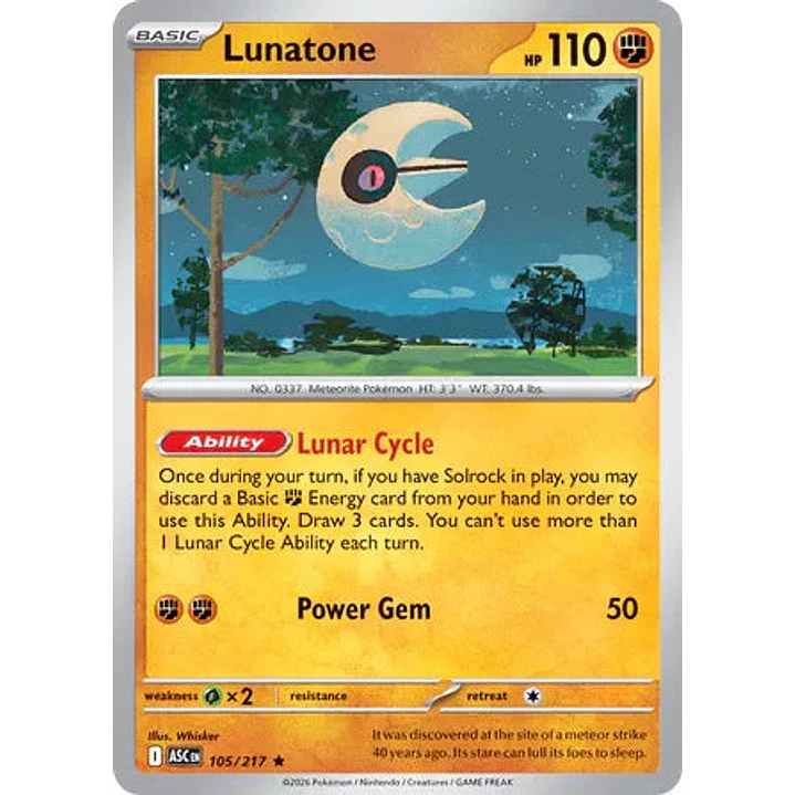 Lunatone - 105/217 Ascended Heroes 1