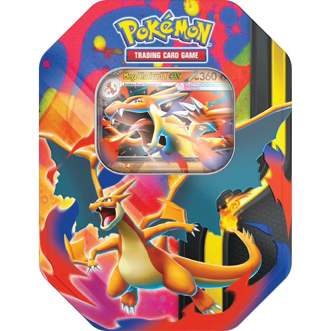 POKEMON TCG MEGA CHARIZARD X - Y TIN - ESPAÑOL 2