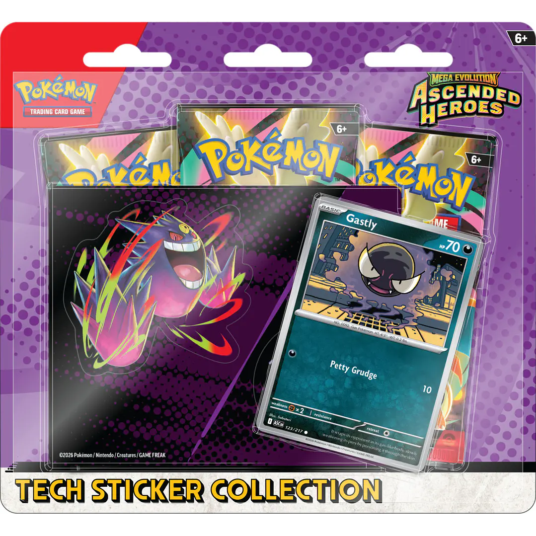 POKEMON TCG MEGA EVOLUTION - ASCENDED HEROES - TECH STICKER COLLECTION - ESPAÑOL 2