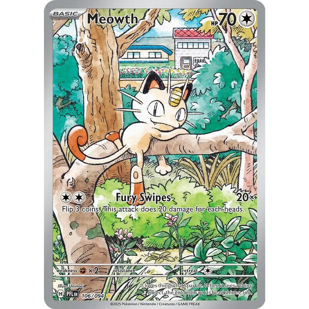 Meowth #106/94 Phantasmal Flames 1