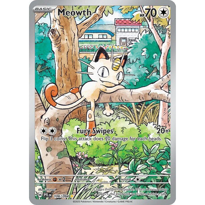 Meowth #106/94 Phantasmal Flames 1