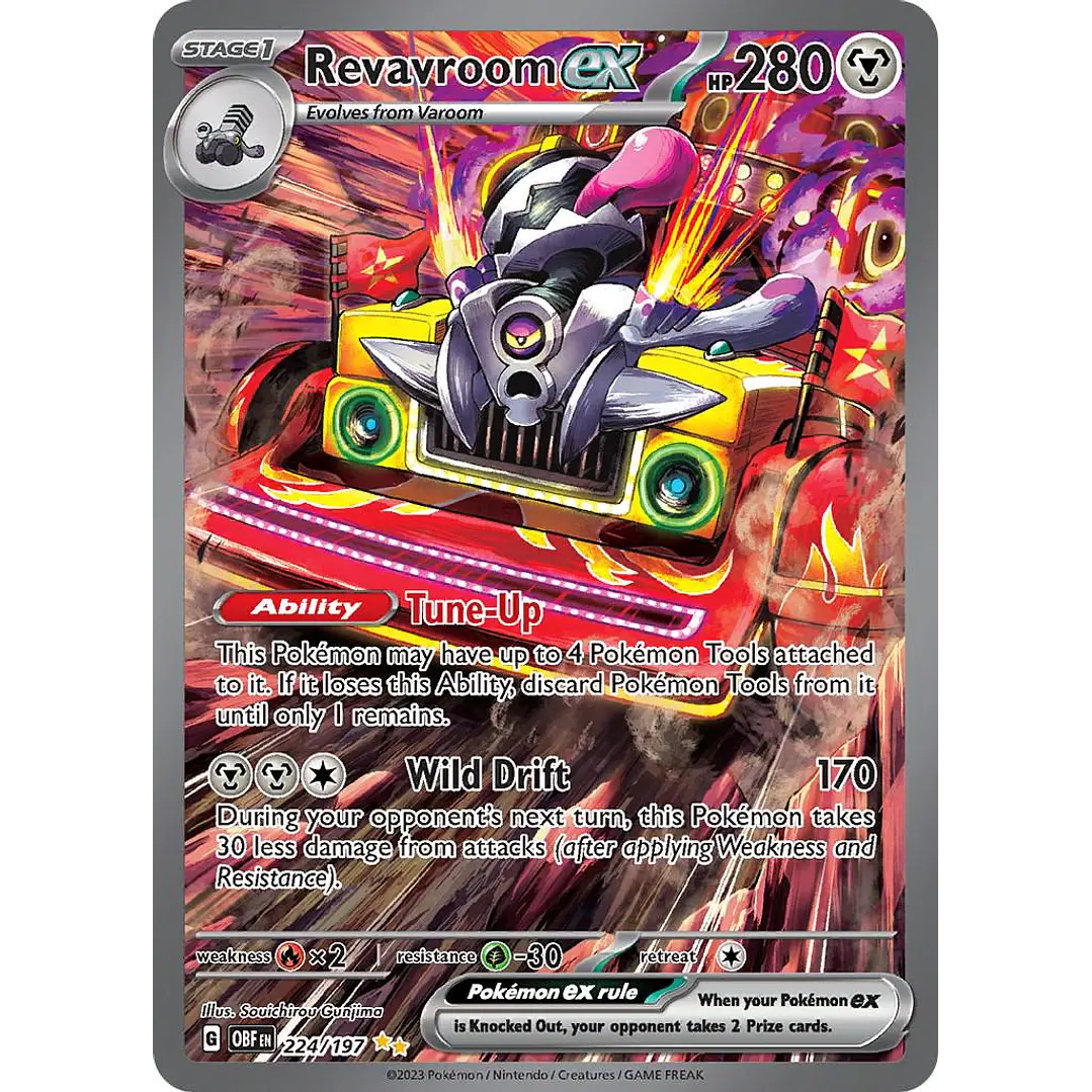 Revavroom ex #224/197 Pokémon Obsidian Flames 1