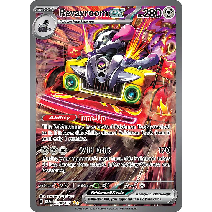 Revavroom ex #224/197 Pokémon Obsidian Flames 1