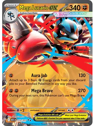 Mega Lucario ex - 113/217 Ascended Heroes