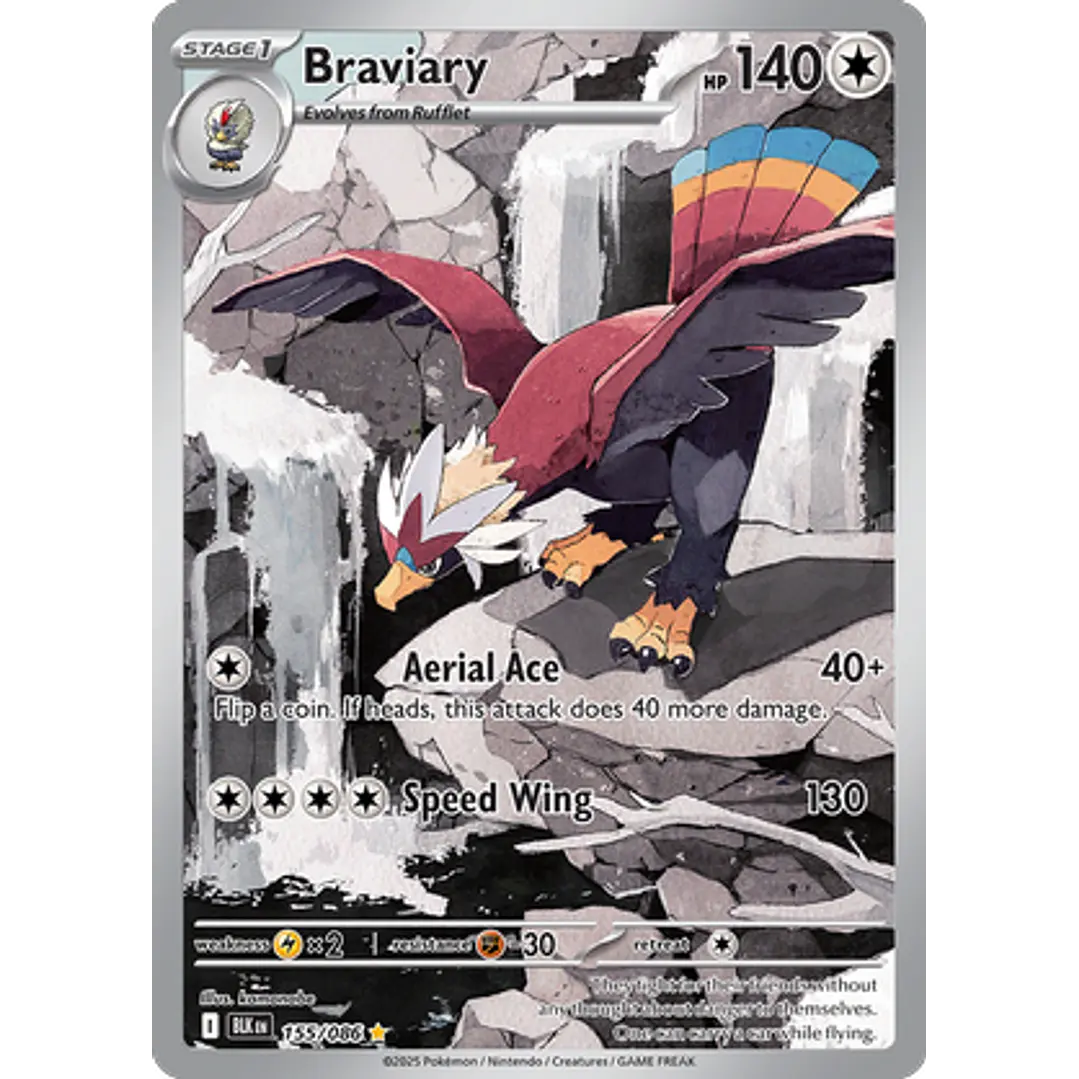 Braviary #155/86 Black Bolt 1