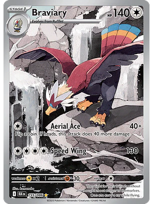 Braviary #155/86 Black Bolt