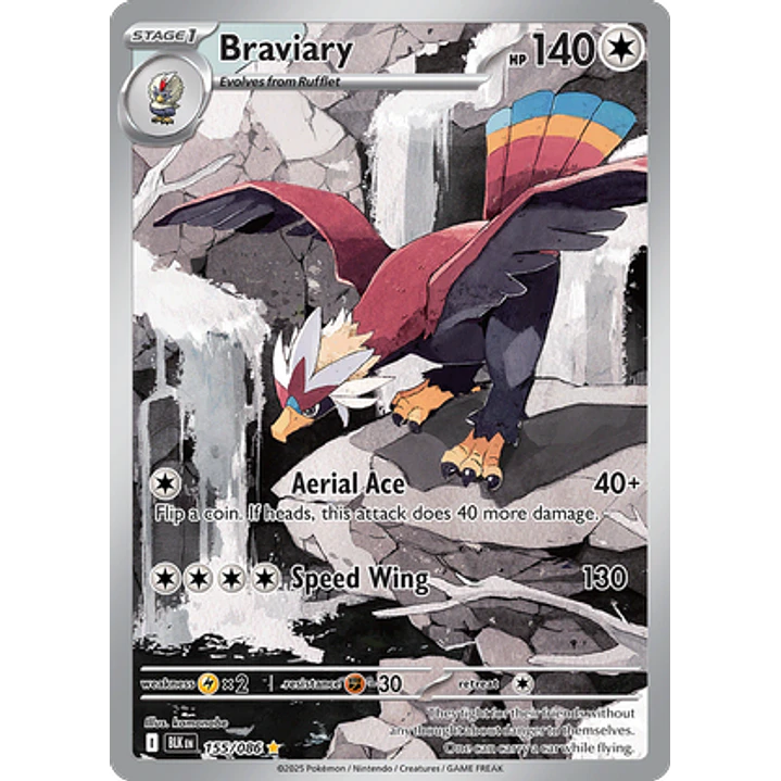 Braviary #155/86 Black Bolt 1