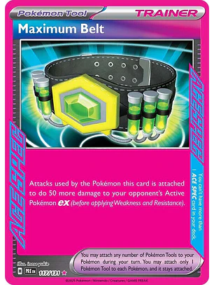 Maximum Belt #117/131 Pokémon Prismatic Evolutions