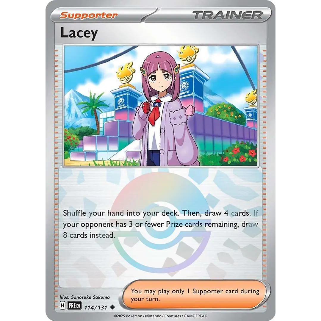 Lacey [Poke Ball] #114/131 Pokémon Prismatic Evolutions 1