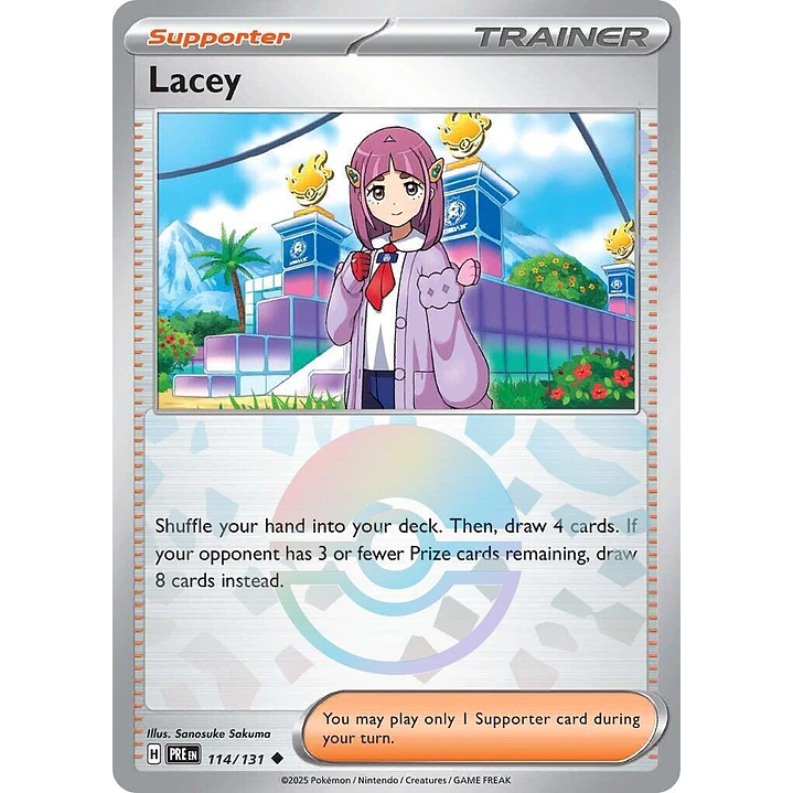 Lacey [Poke Ball] #114/131 Pokémon Prismatic Evolutions 1