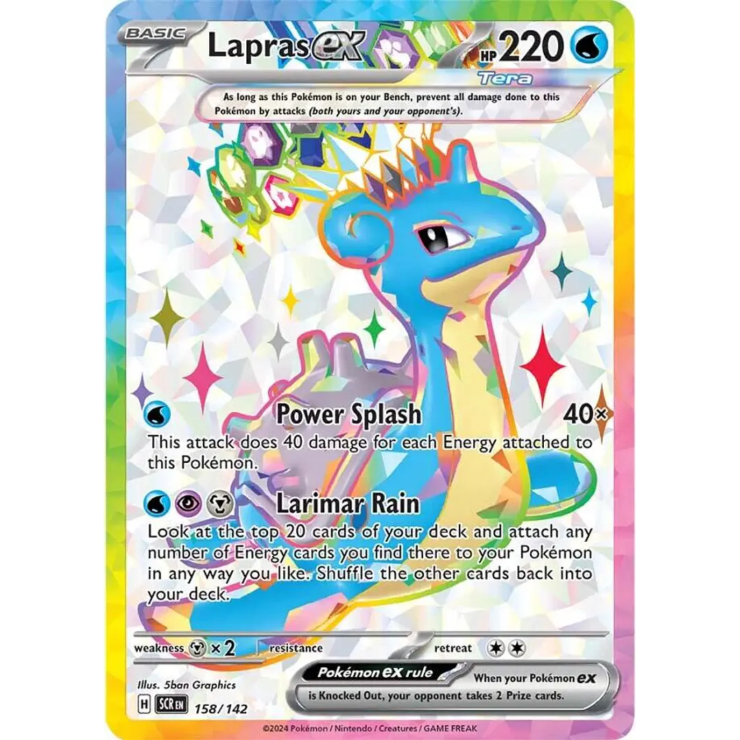 Lapras ex #158/142 Pokémon Stellar Crown 1
