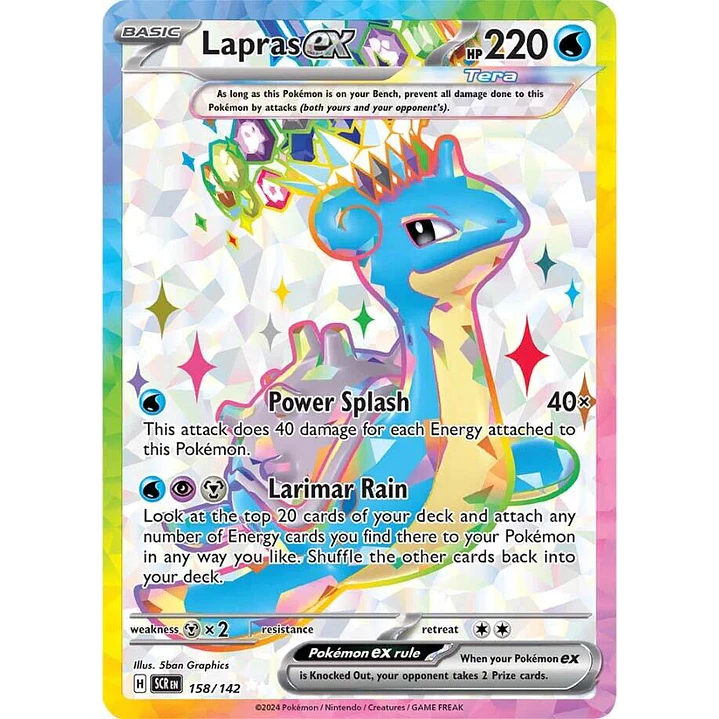Lapras ex #158/142 Pokémon Stellar Crown 1