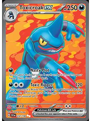 Toxicroak ex #232/198 Pokémon Scarlet & Violet