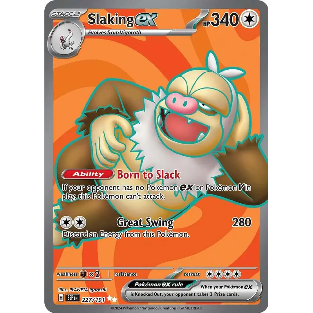 Slaking ex #227/191 Pokémon Surging Sparks 1