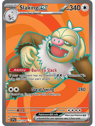 Slaking ex #227/191 Pokémon Surging Sparks