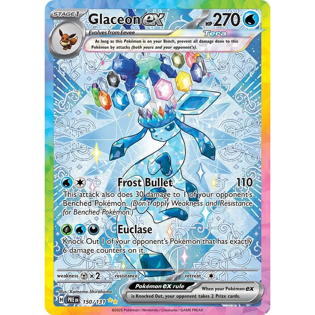 Glaceon ex #150/131 Pokémon Prismatic Evolutions 1
