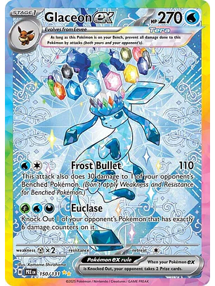 Glaceon ex #150/131 Pokémon Prismatic Evolutions