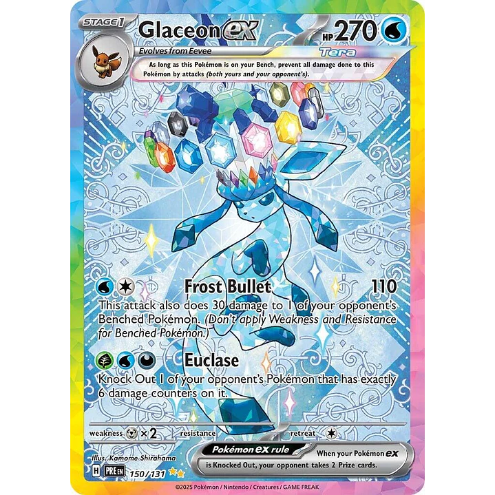 Glaceon ex #150/131 Pokémon Prismatic Evolutions 1