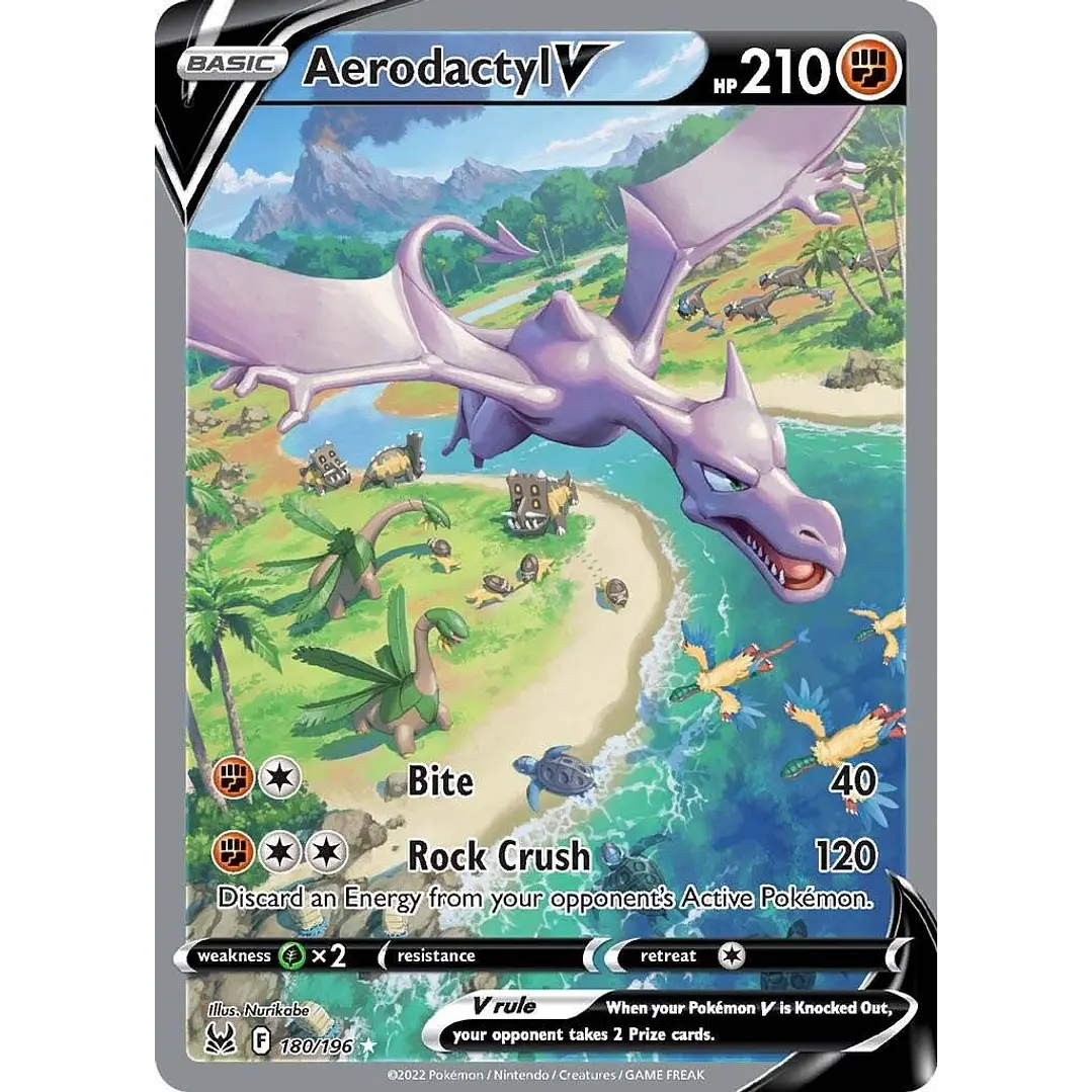 Aerodactyl V #180/196 Pokémon Lost Origin 1