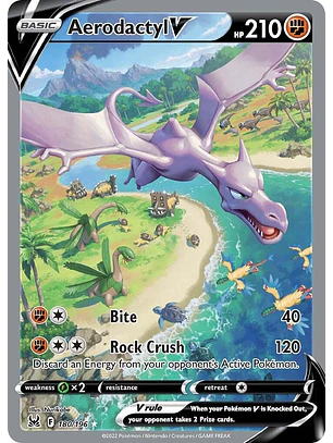 Aerodactyl V #180/196 Pokémon Lost Origin