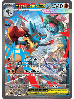 Mega Lucario ex #179/132 Mega Evolution