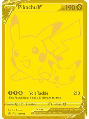 Pikachu V #SWSH145 Pokémon Celebrations