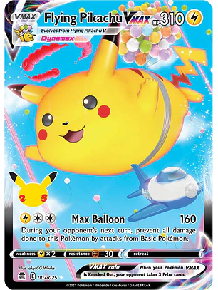 Flying Pikachu VMAX #7/25 Pokémon Celebrations