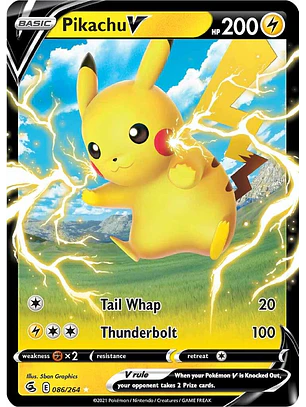 Pikachu V #86/264 Pokémon Fusion Strike