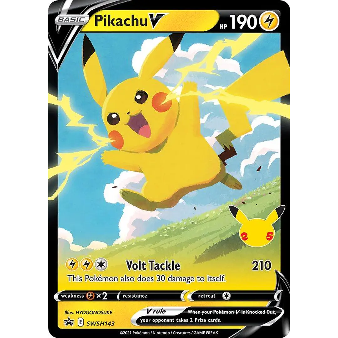 Pikachu V #SWSH143 Pokémon Celebrations 1