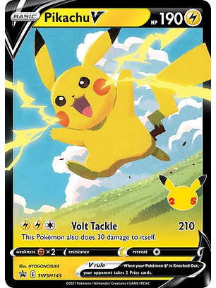 Pikachu V #SWSH143 Pokémon Celebrations