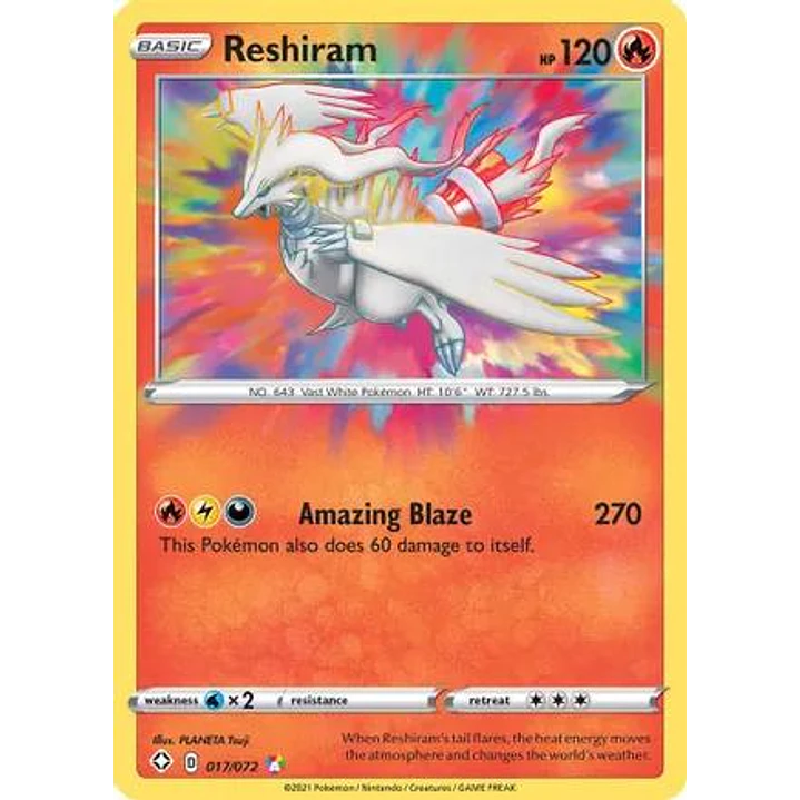 Reshiram #17/72 Pokémon Shining Fates 1