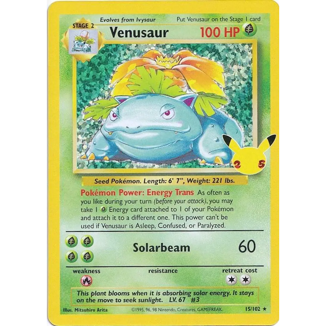 Venusaur #15/102 Pokémon Celebrations 1
